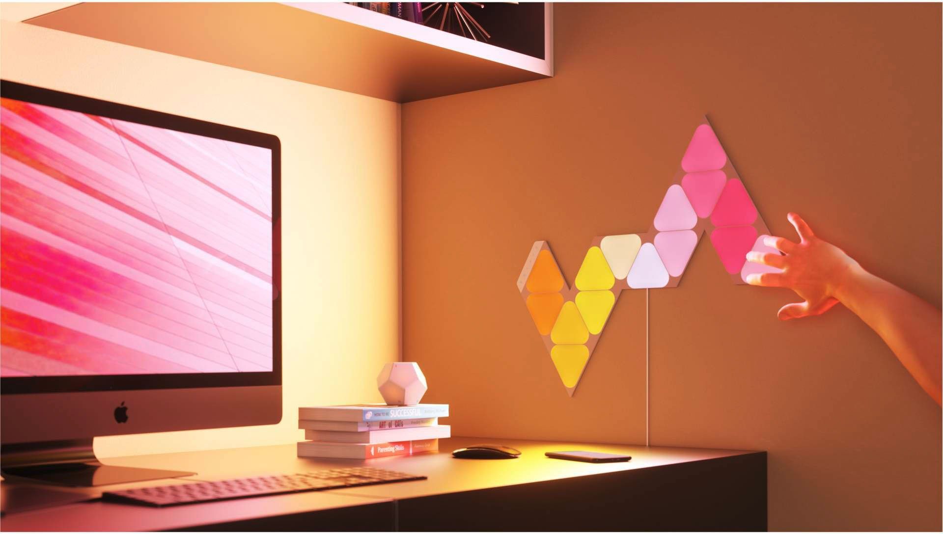 nanoleaf LED Panel Triangles, Dimmfunktion, LED fest integriert, Farbwechsler