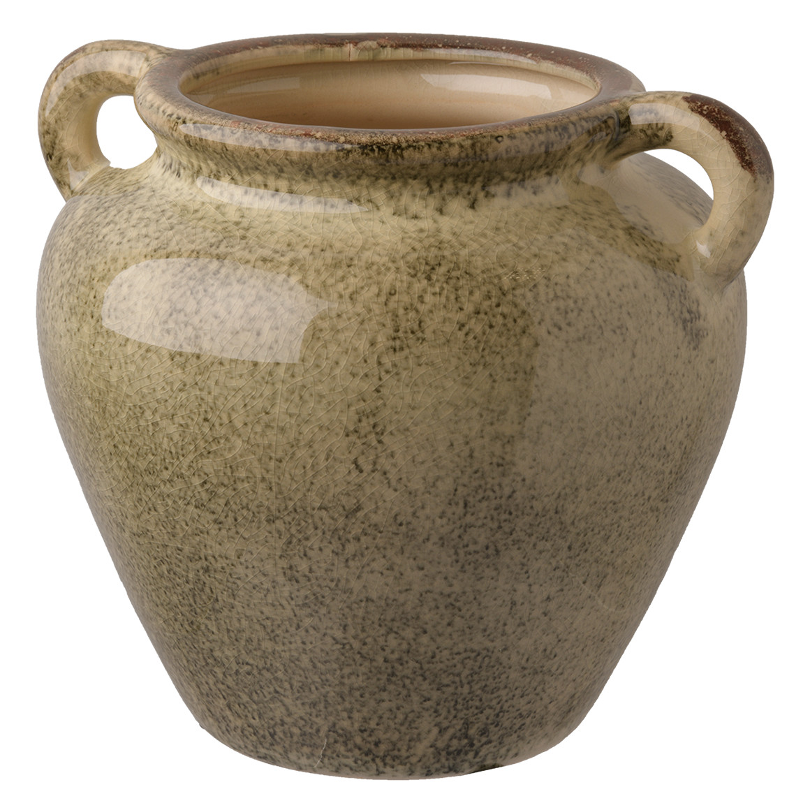 Vase in gesprenkelter Optik