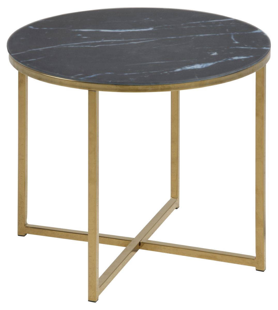 Couchtisch Alisma Schwarz Gold 50 cm
