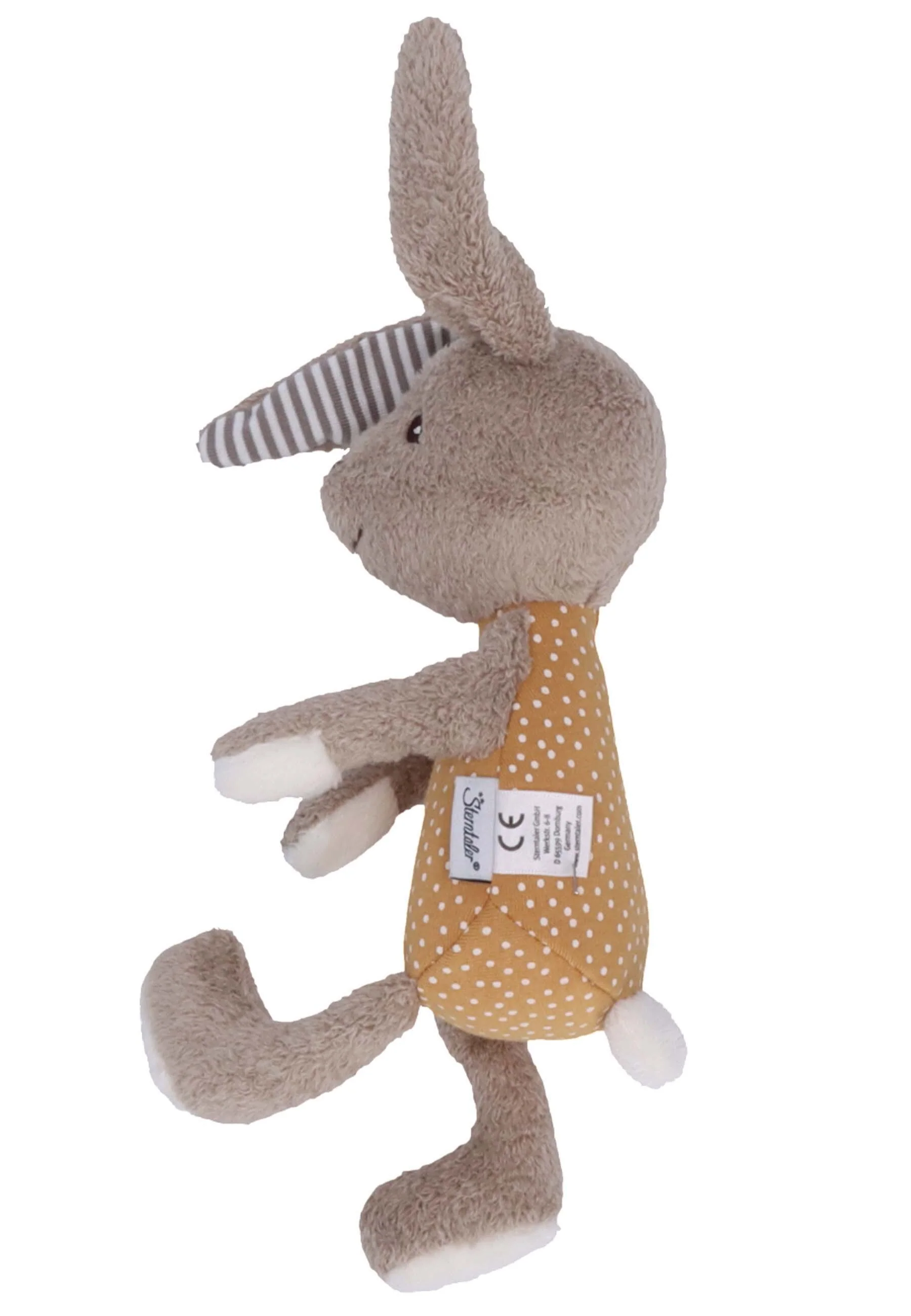 Spieltier Hase Happy mit Schlappohren und Rassel