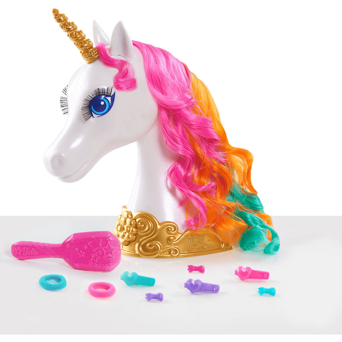 Barbie Dreamtopia Unicorn Styling Head, 10-tlg.