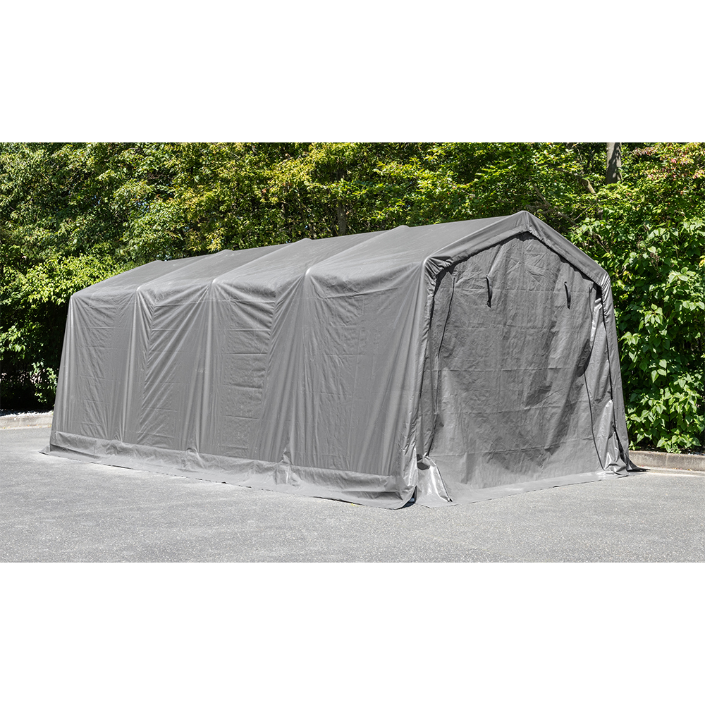 Green Yard Folien Gerätehaus/-Garage, ca. 305 x 610 x 240 cm - Grau