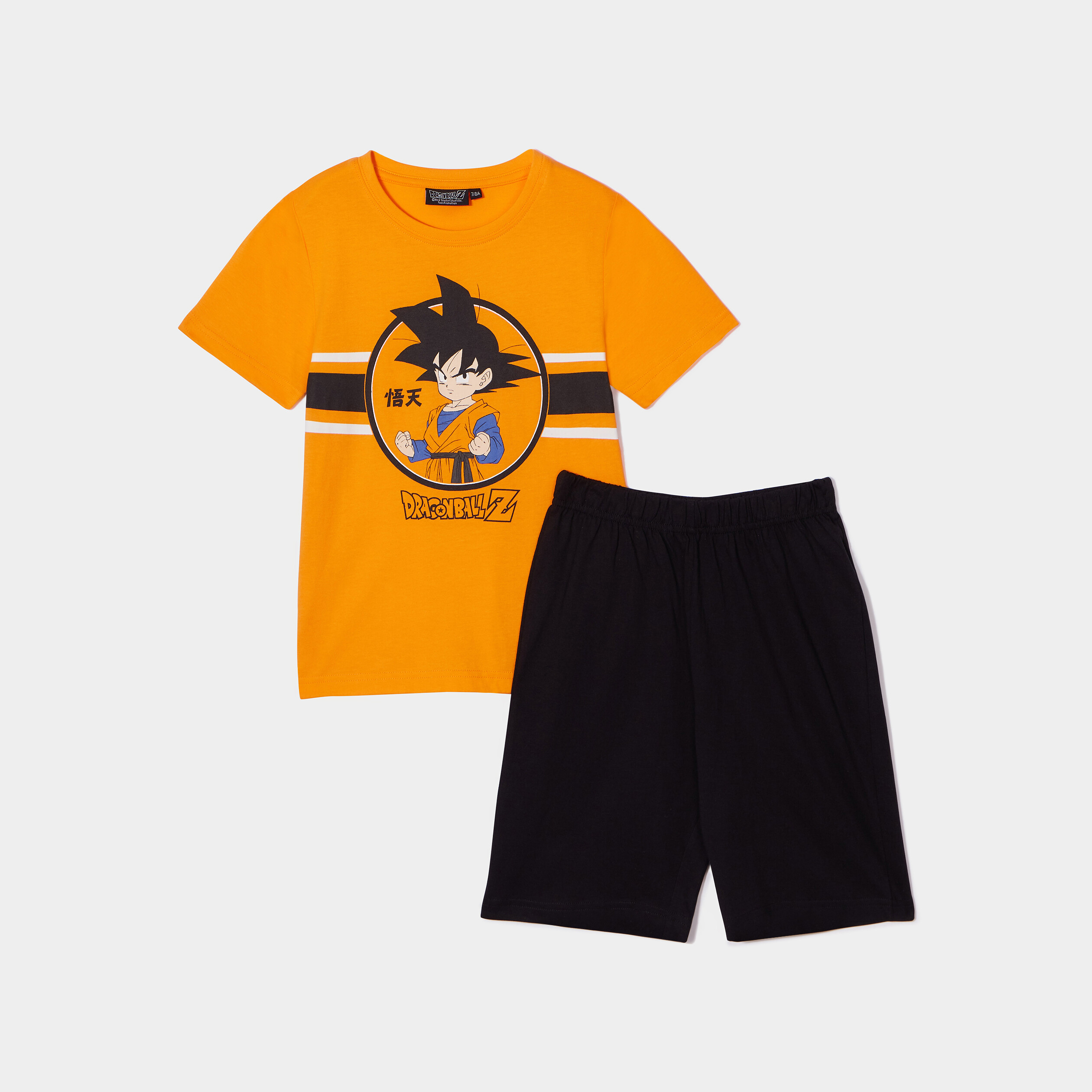 Ensemble pyjama short Dragon Ball Z orange garçon | La Halle