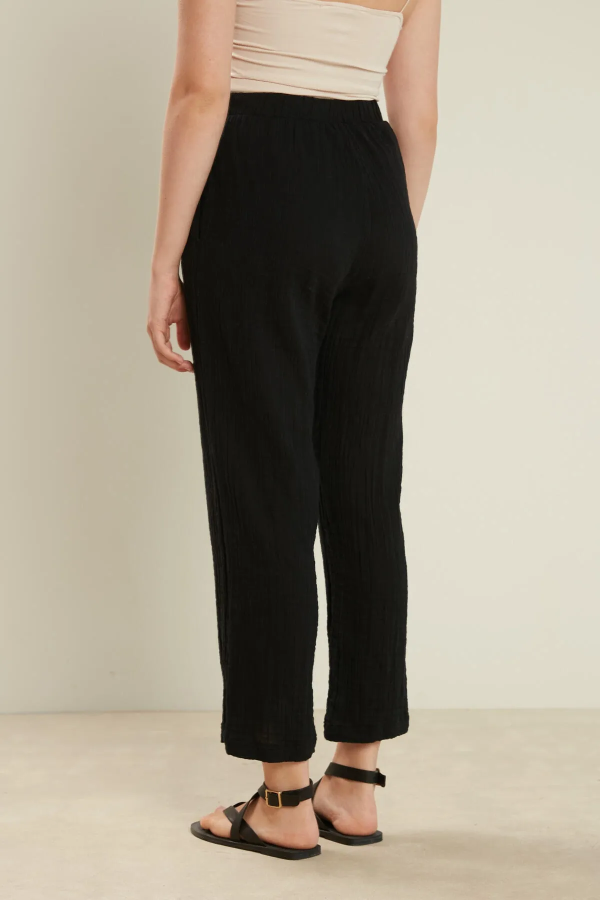 Manuka  MUSSELINHOSE SCHWARZ