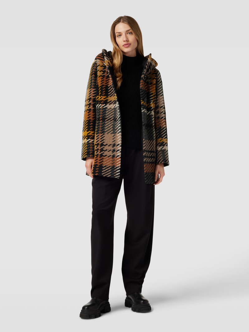 Jacke mit Kapuze in dunkelgrau