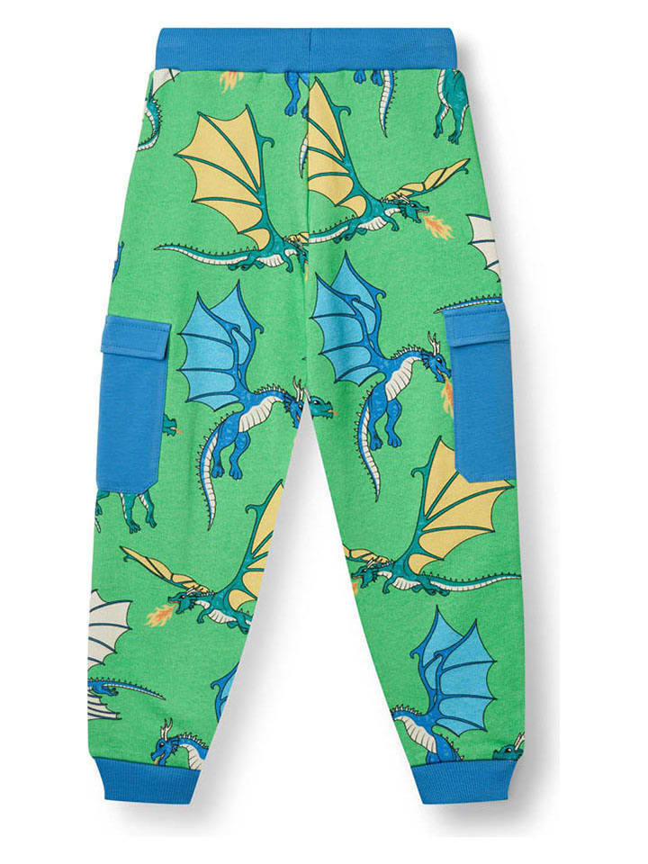 Småfolk Sweathose in Grün/ Blau günstig kaufen