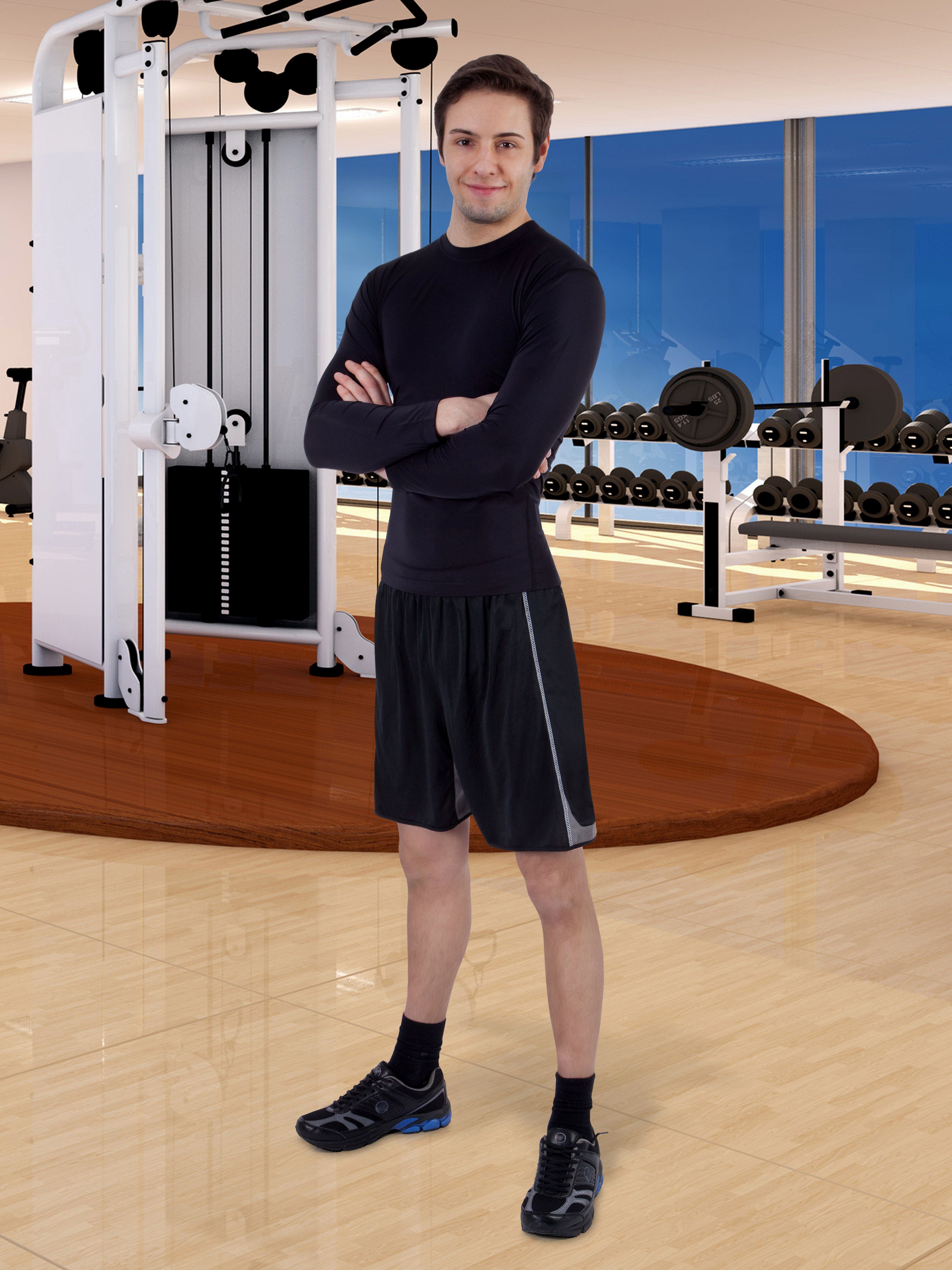 Zoomyo Sweatshorts Herren Mikrofaser Teamshorts Big Fun Besonders leichte, luftige Mikrofaser sorgt für ideales Hautklima