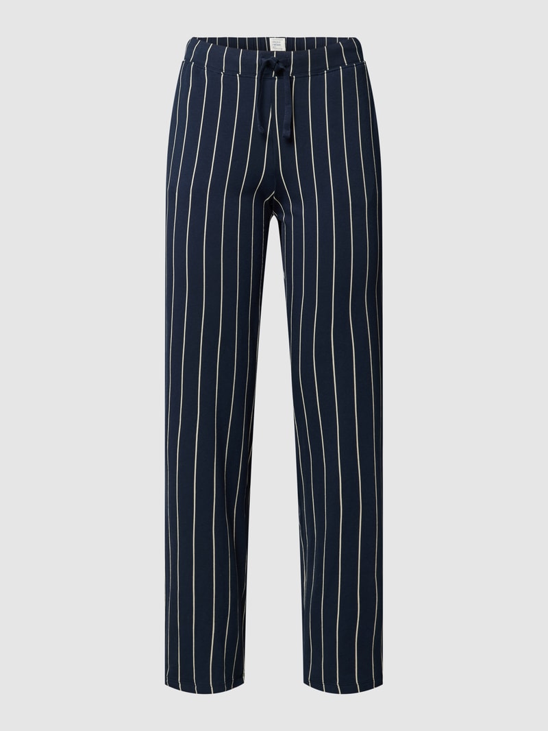Pyjama aus Baumwoll-Modal-Mix in marineblau