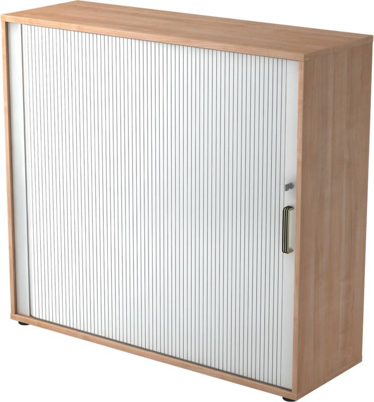 Hammerbacher Aktenschrank 3FH Walnuss Holz, Kunststoff 1.200 x 400 x 1.100 mm