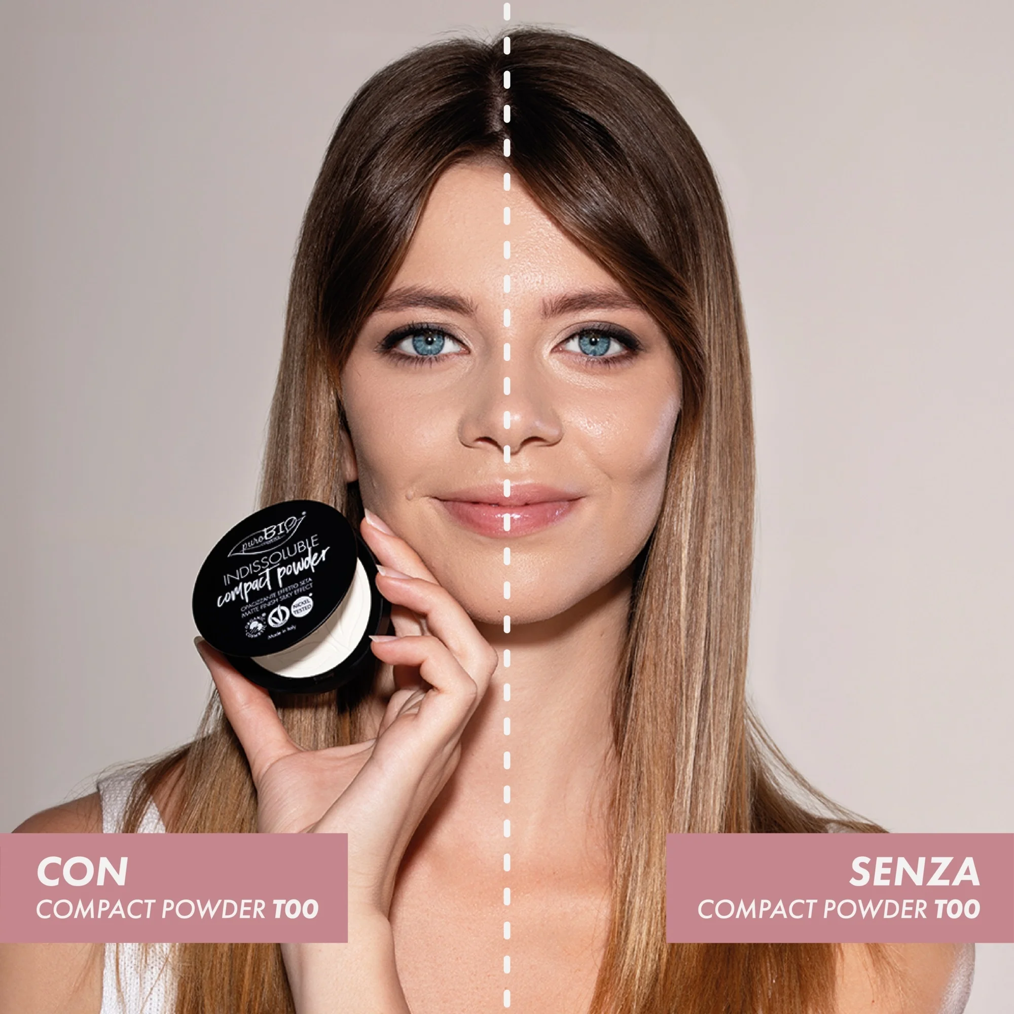 Polvos compactos faciales insolubles - Polvos compactos