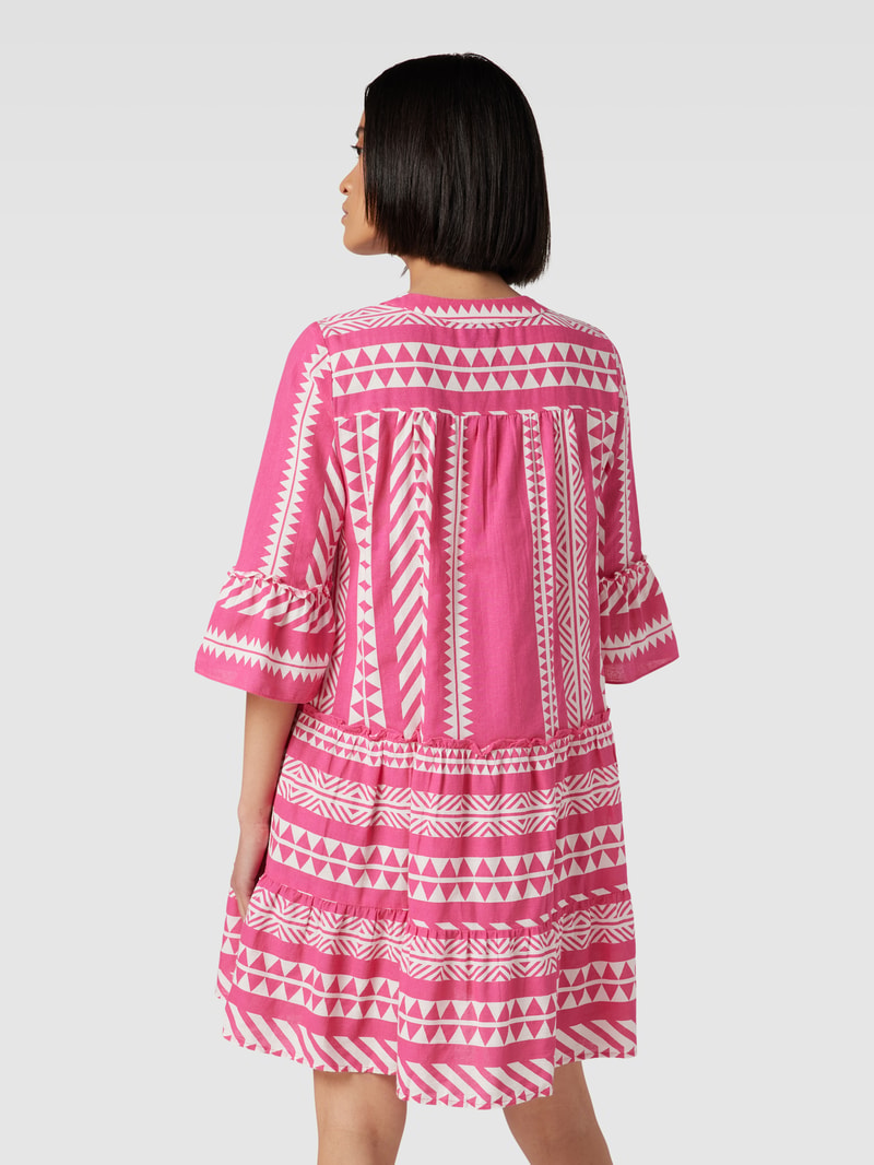 Minikleid mit Allover-Print Modell 'DICTHE' in pink