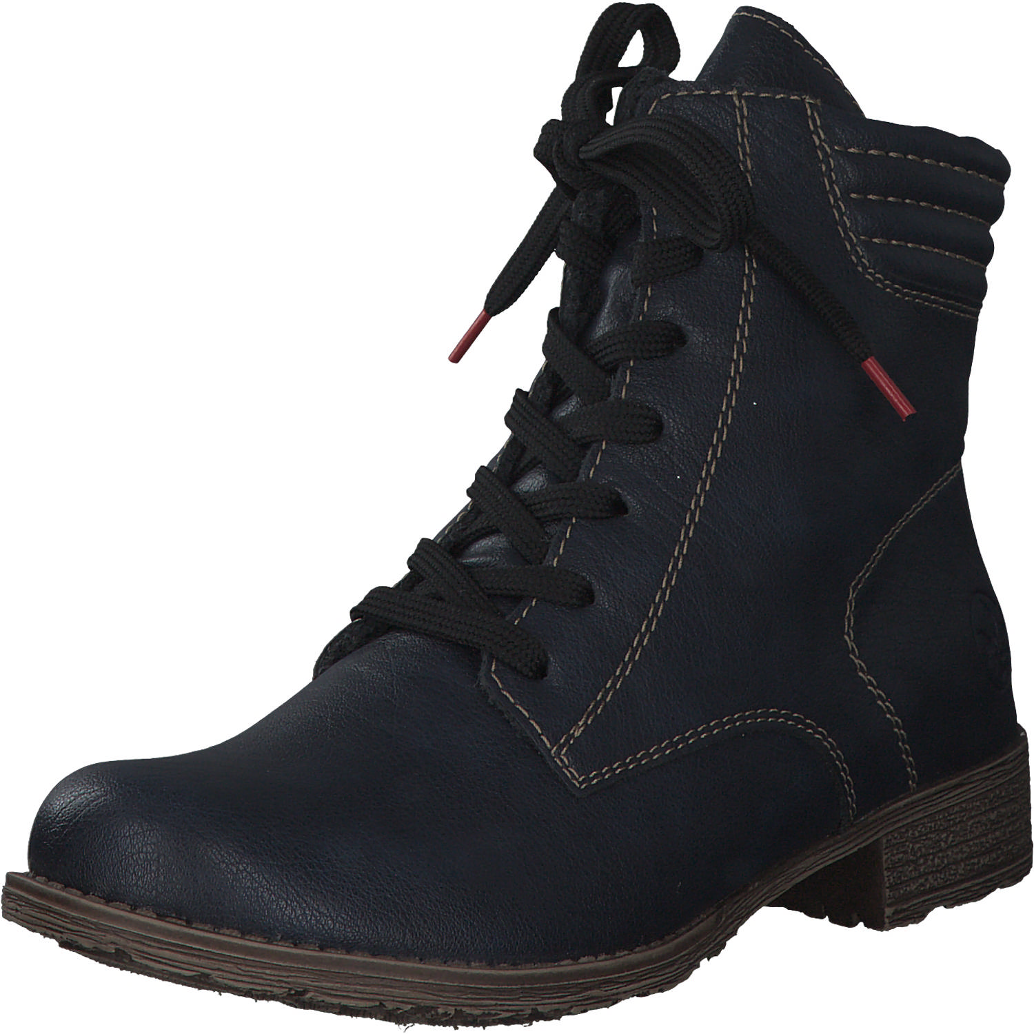 Rieker 70811, Schnürstiefeletten, Damen, Blau (Ozean)