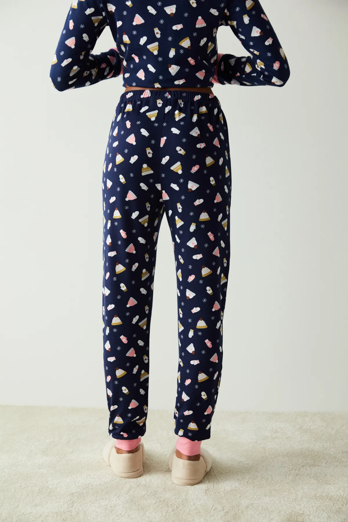 Penti  Pyjamahose - Dunkelblau - Straight