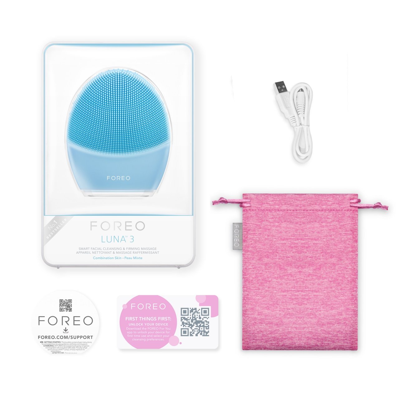 Foreo LUNA 3 Sonic Gesichtsreiniger und Anti-Aging-Massagegerät für Mischhaut