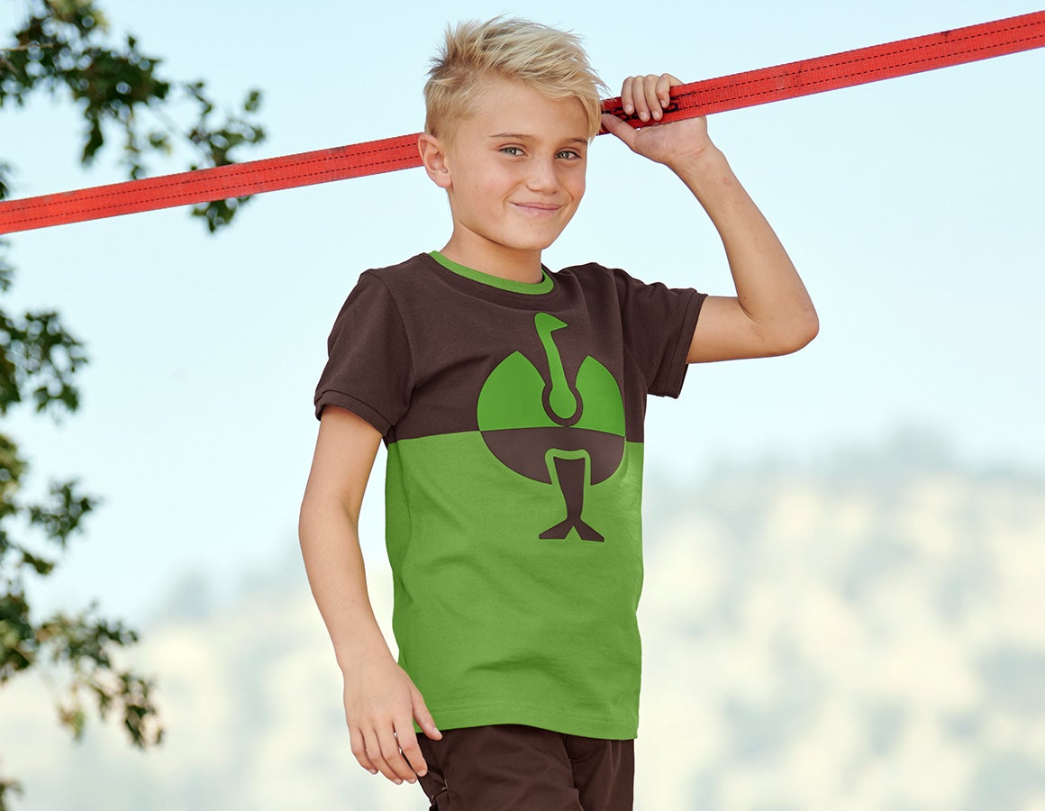 e.s. Piqué-Shirt colourblock, Kinder