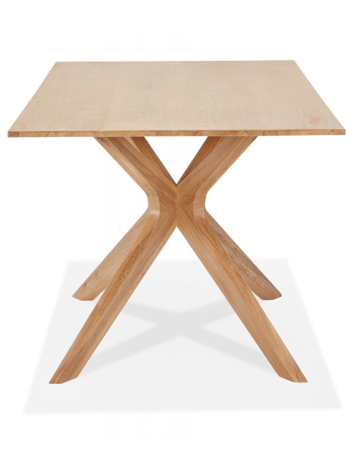 KADIMA DESIGN Esstisch MANITOU aus Massiver Eiche | Naturfarbe Beige günstig kaufen onesize