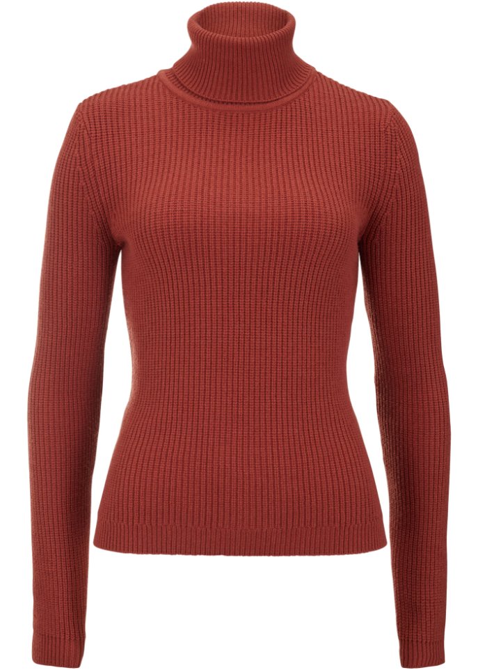 Rollkragenpullover, eng anliegend