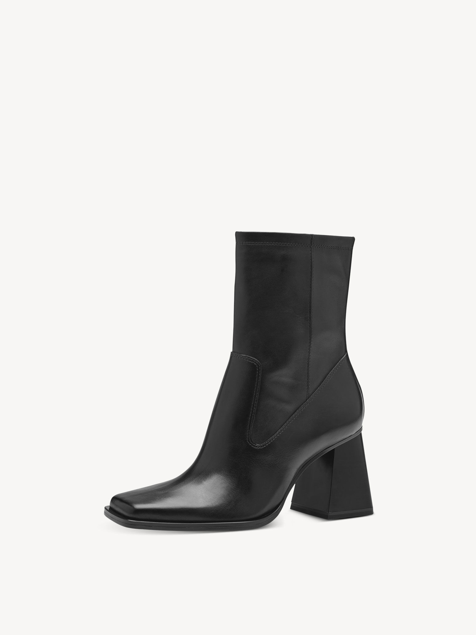 Bottine en cuir - noir