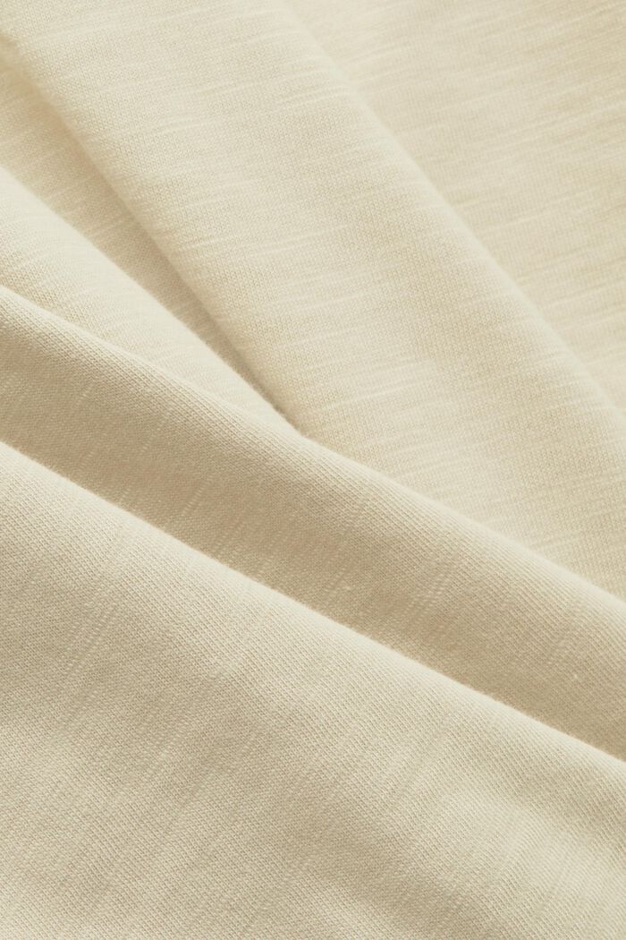 Baumwoll-T-Shirt mit U-Ausschnitt