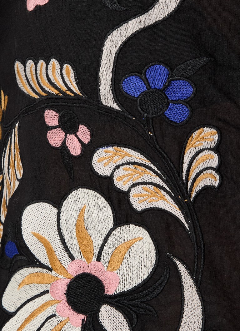 Summum Semi-transparent blouse with embroidery