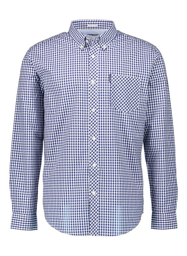 Ben Sherman, Hemd, Regular Fit, Bio Baumwolle, blau-weiß kariert