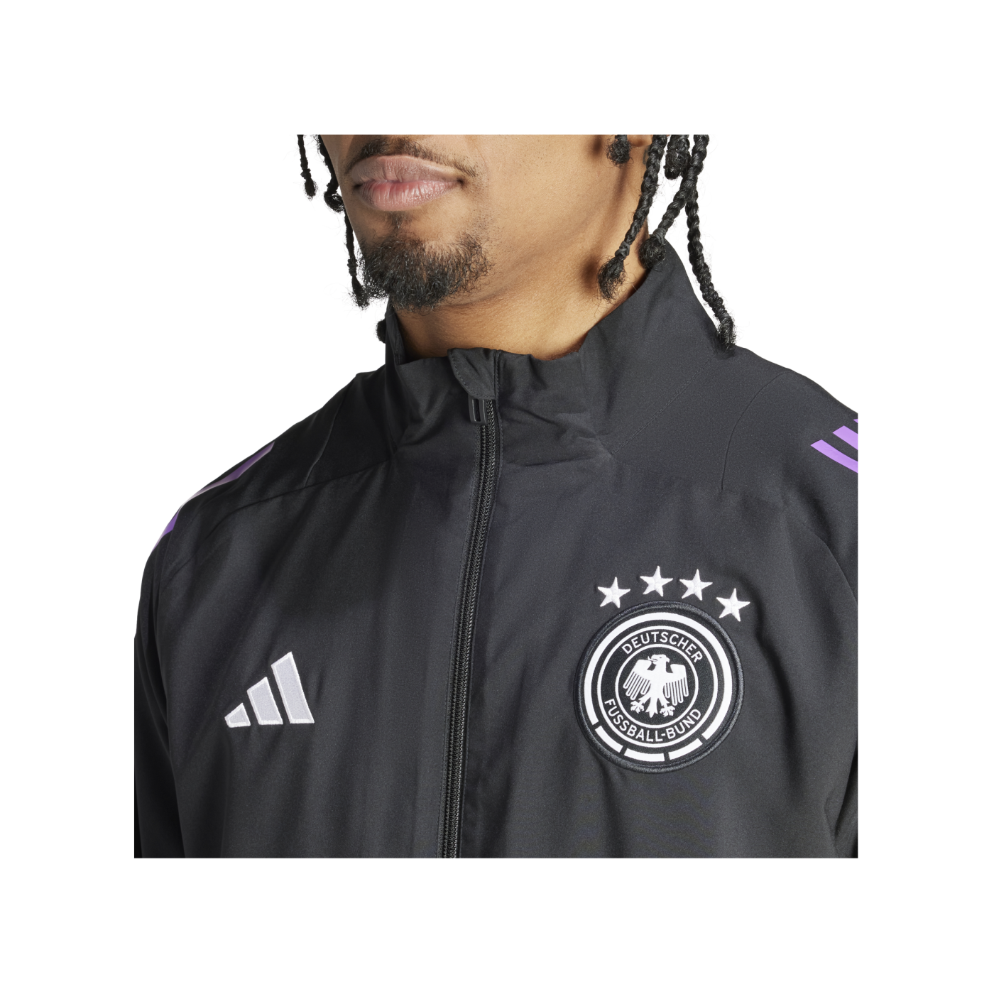 adidas DFB Deutschland Prematch Jacke EM 2024 Schwarz