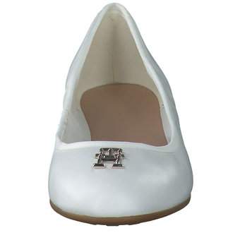 Tommy Hilfiger Round Th Ballerina in weiß