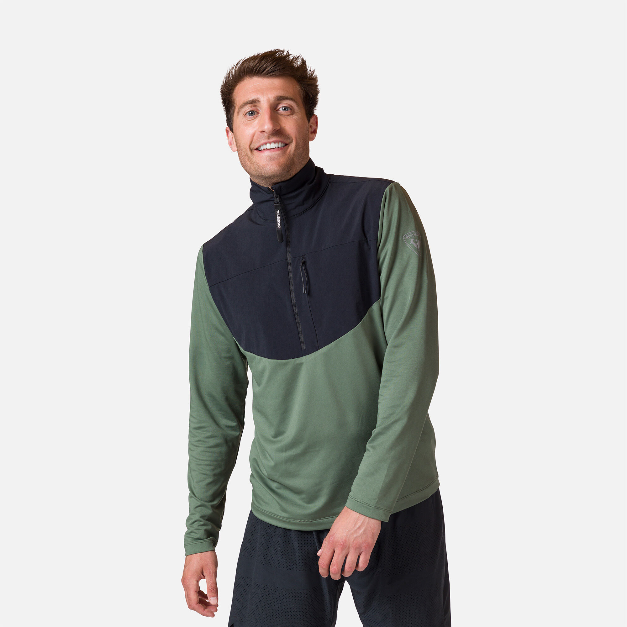 Couche intermédiaire semi-zippé homme