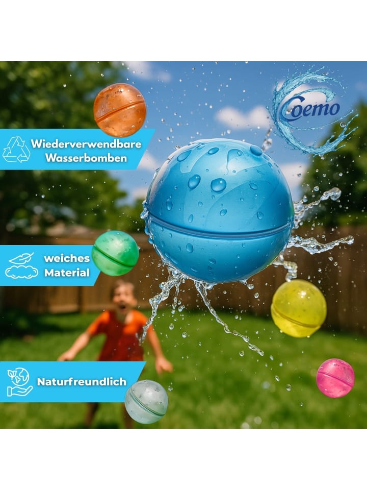 Coemo 12 Stk. magische Wasserbomben in Bunt günstig kaufen