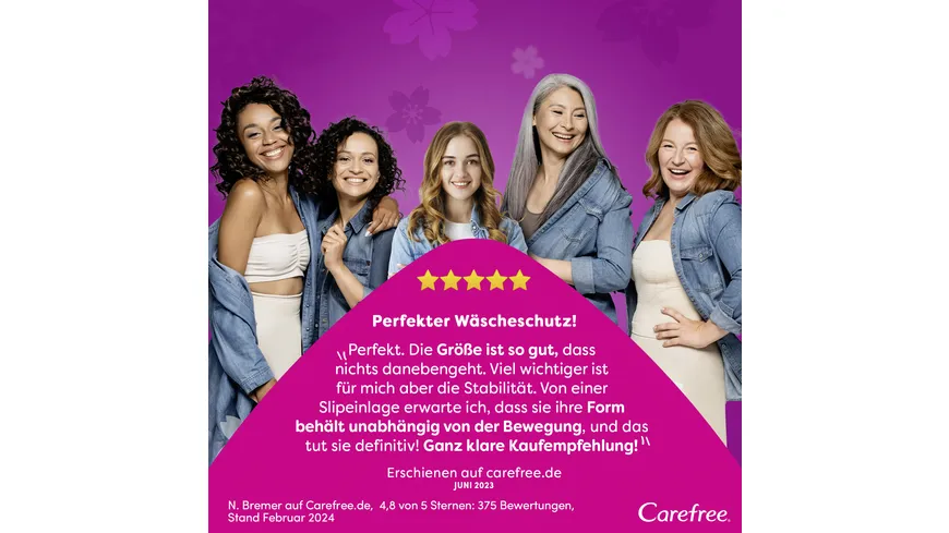 Carefree Plus Normal Slipeinlagen Frischeduft