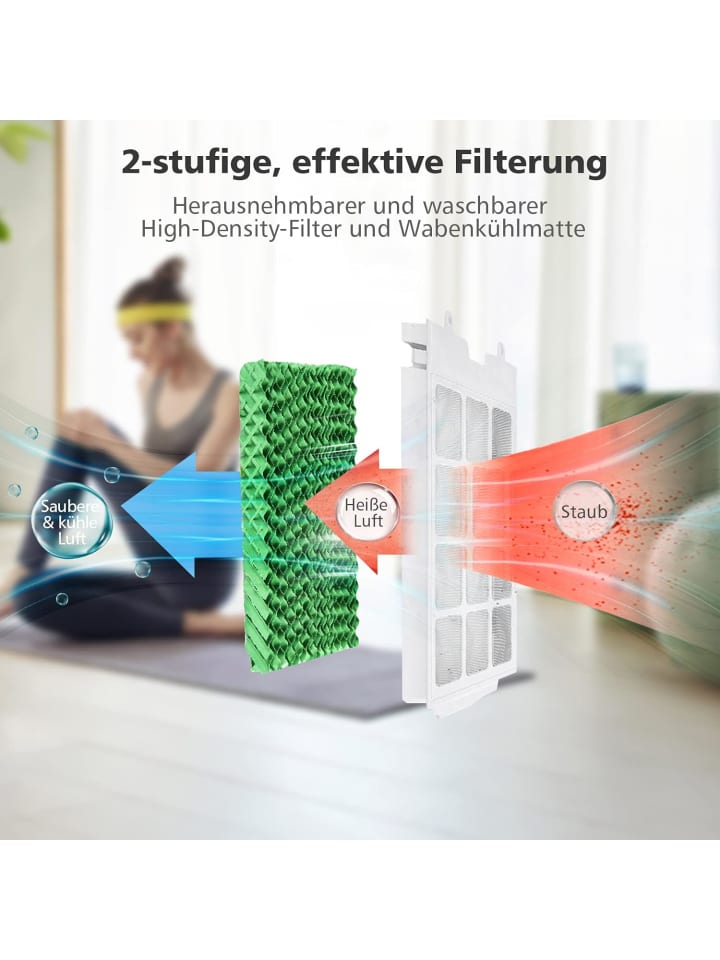 COSTWAY 4 in 1 Mobile Luftkühler in Weiß günstig kaufen onesize