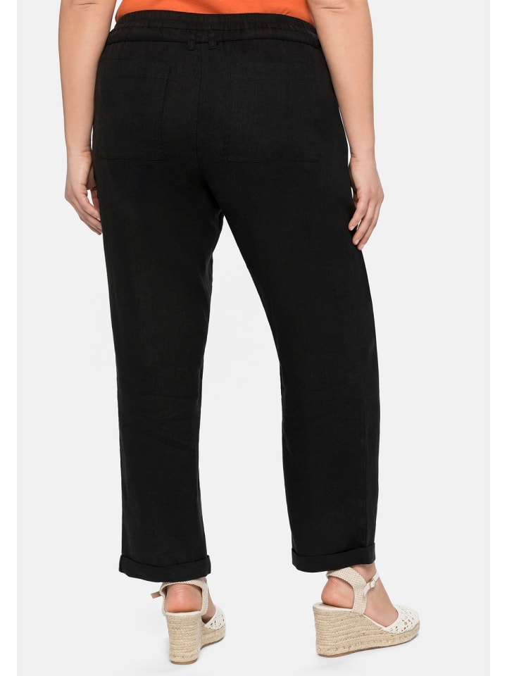 sheego Schlupfhose in schwarz günstig kaufen