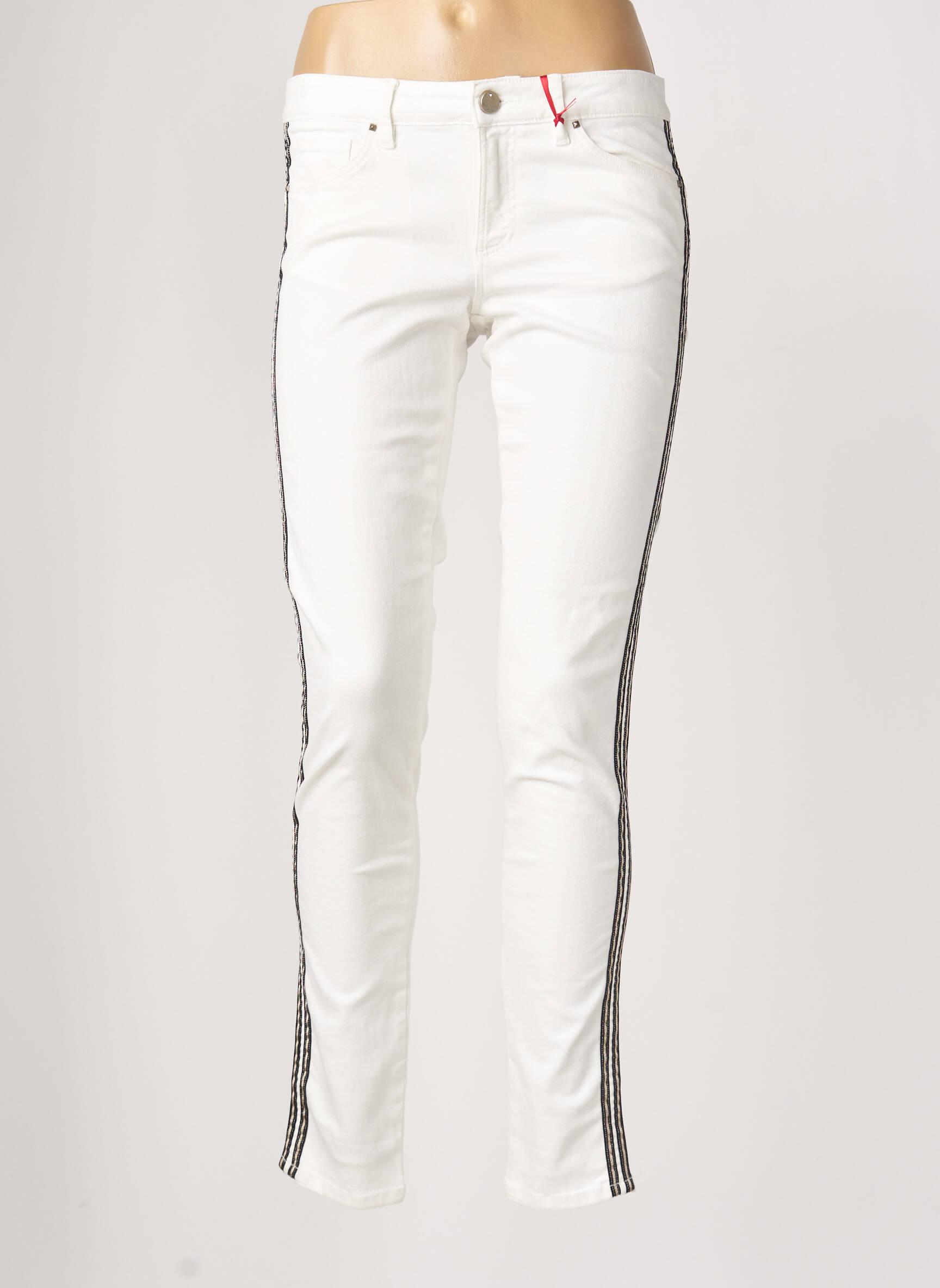 I Code By Ikks Jeans Coupe Slim Femme couleur blanc