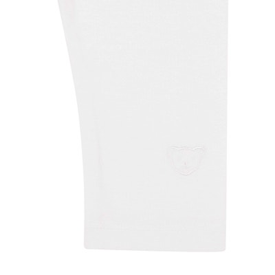 Set Leggings + T-Shirt kurzarm, weiß für Mädchen