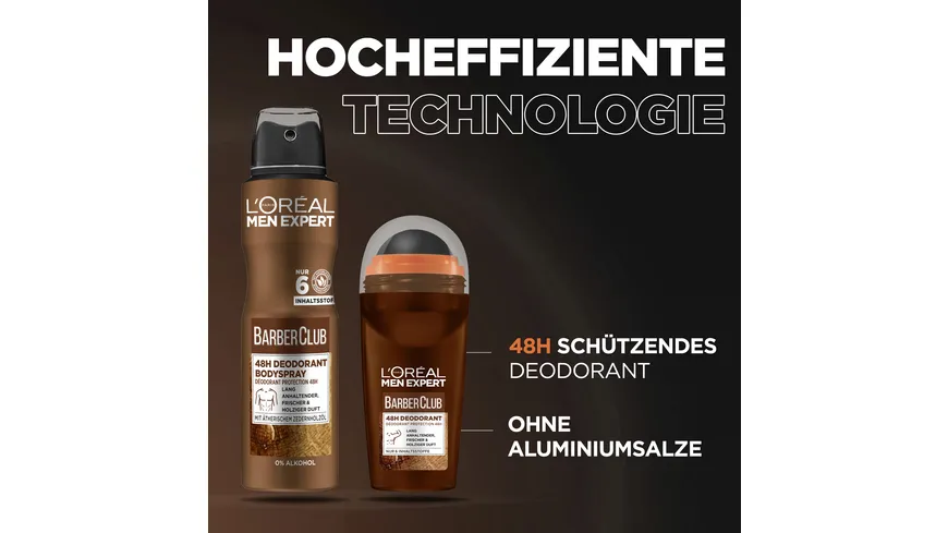 L'oréal Men Barber Club Deo Aerosol Spray 150 ml