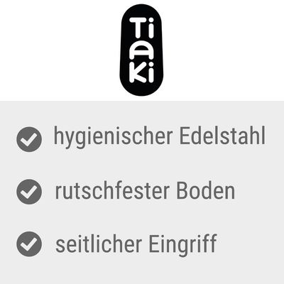 TIAKI Anti-Rutsch-Napf, transparent orange