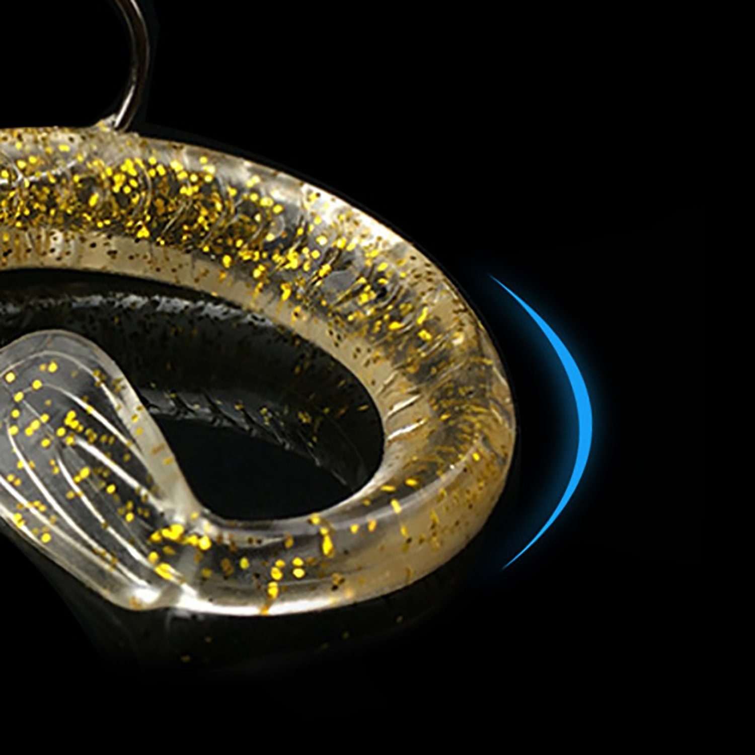 Croch Wurmhaken QT01, (10-St), 10 x Gummifisch Set 11cm 18.5g