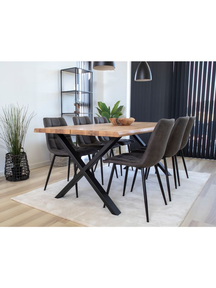 ebuy24 Essgruppe Tony (7-teilig) Grau 95 x 200 cm günstig kaufen onesize