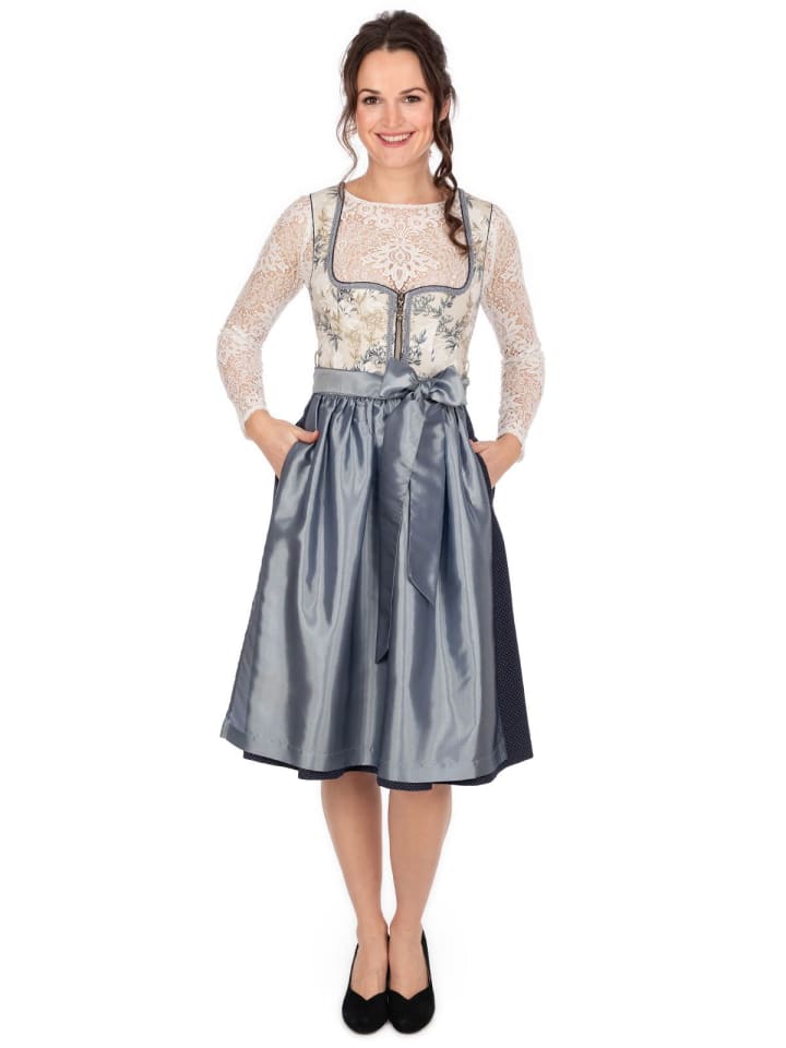 MarJo Midi Dirndl BEA in beige günstig kaufen