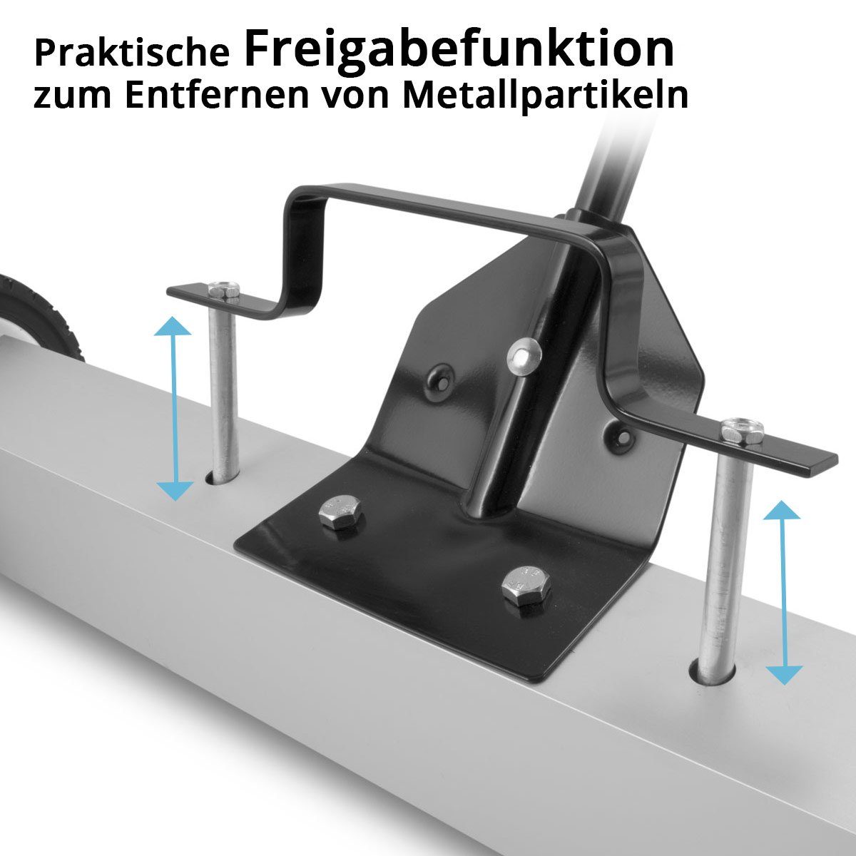 STAHLWERK Handkehrmaschine Magnet-Bodenkehrer MBK-18 ST mit 457 mm Breite, 45,7 cm Arbeitsbreite, (Packung, 1-St)