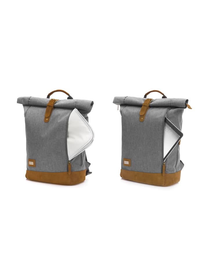 fillikid Wickelrucksack Berlin in Grau Melange günstig kaufen onesize