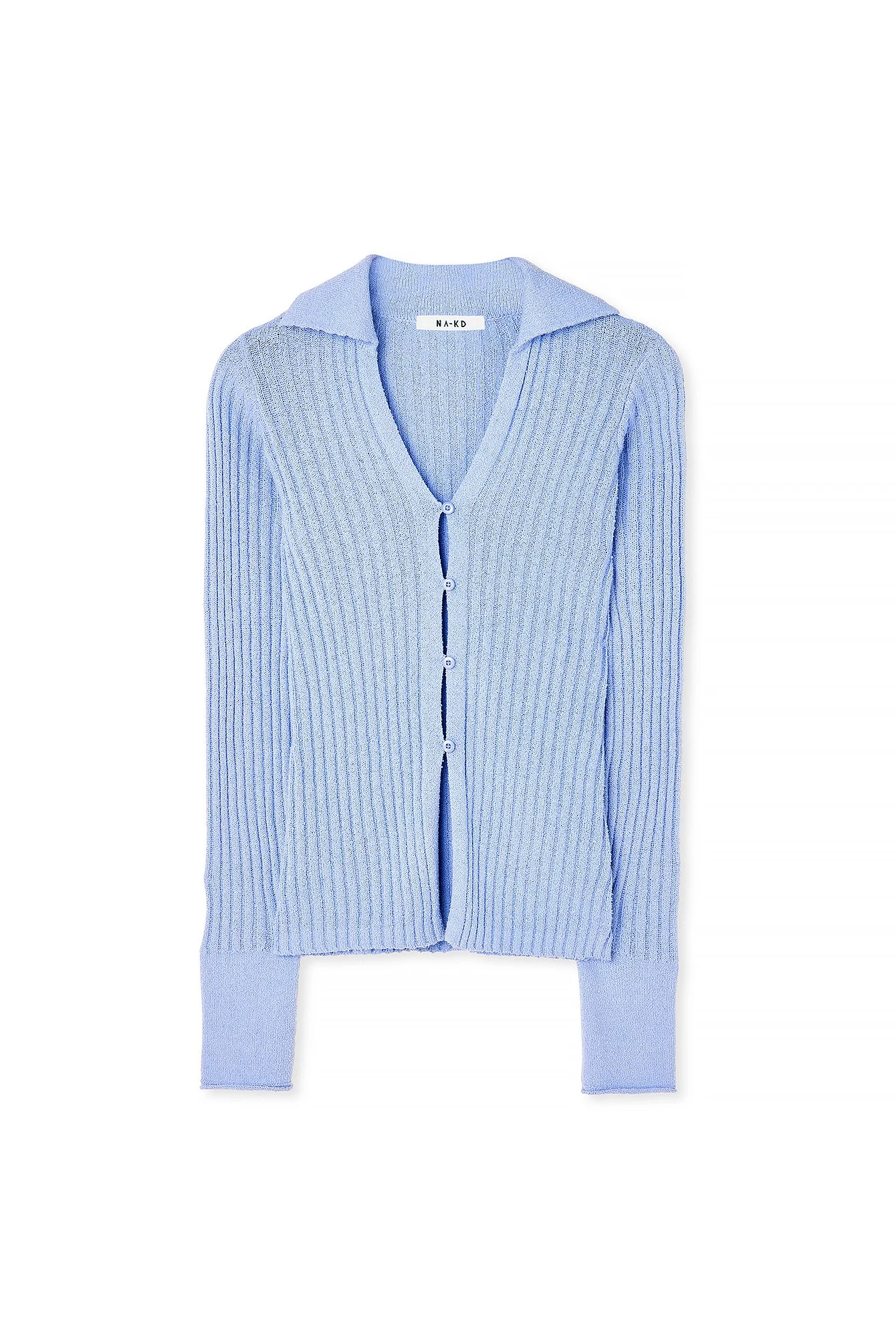 Strickjacke mit Kragen