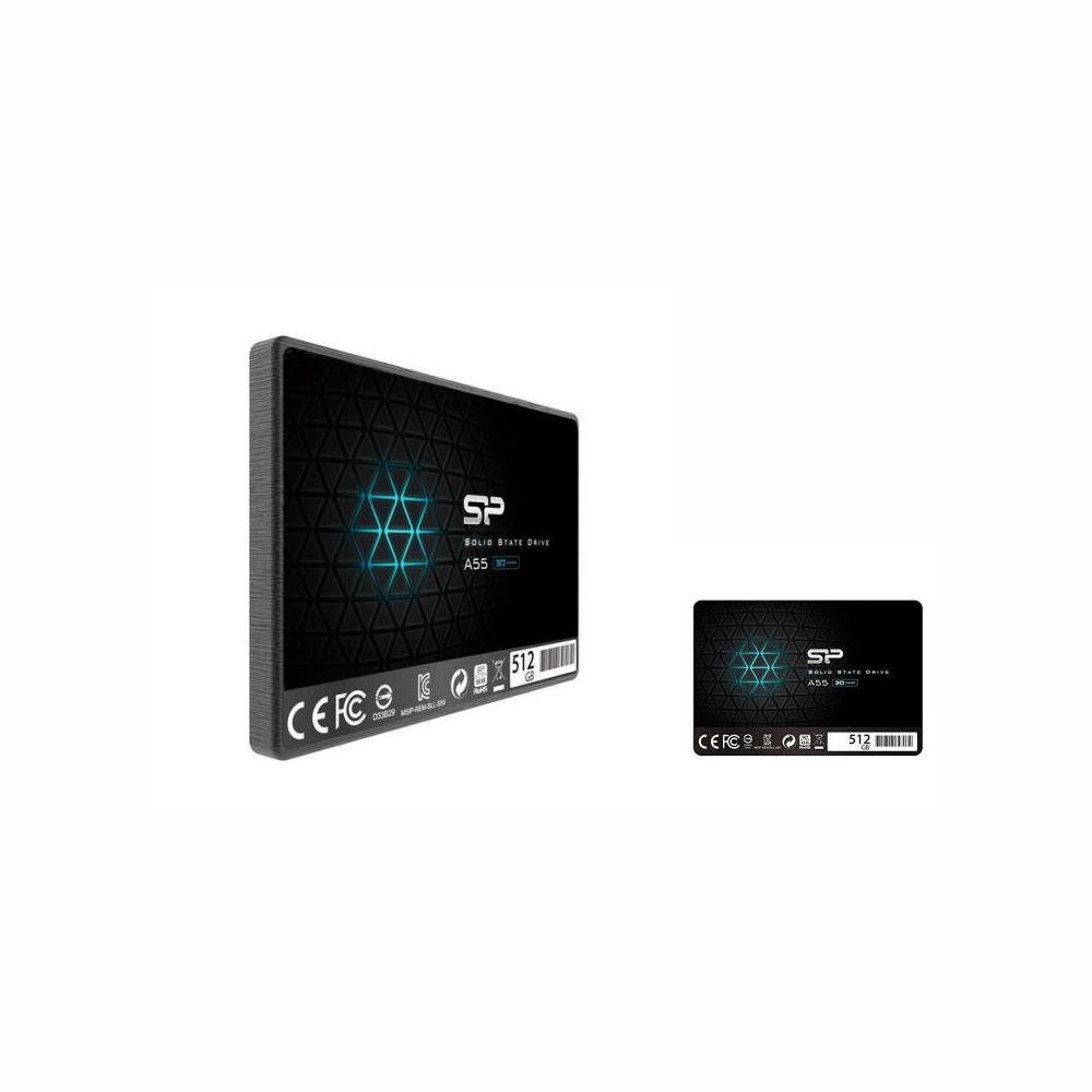 SILICON POWER Festplatte Silicon Power SP512GBSS3A55S25 512 GB SSD interne Gaming-SSD