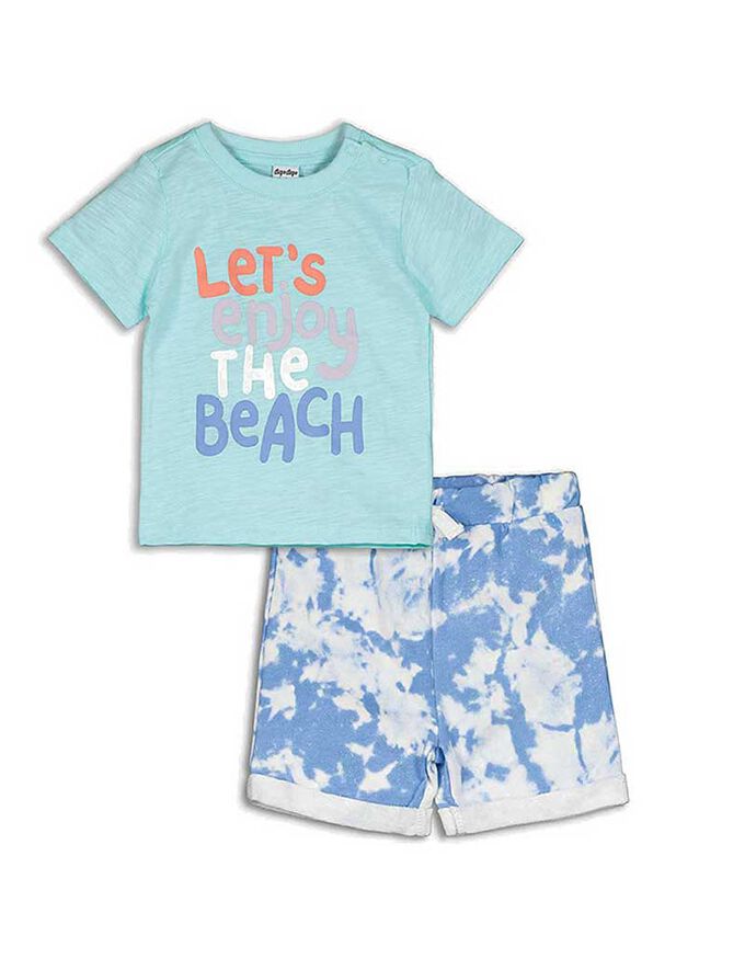 Set aus T-Shirt und Shorts - Messageprint