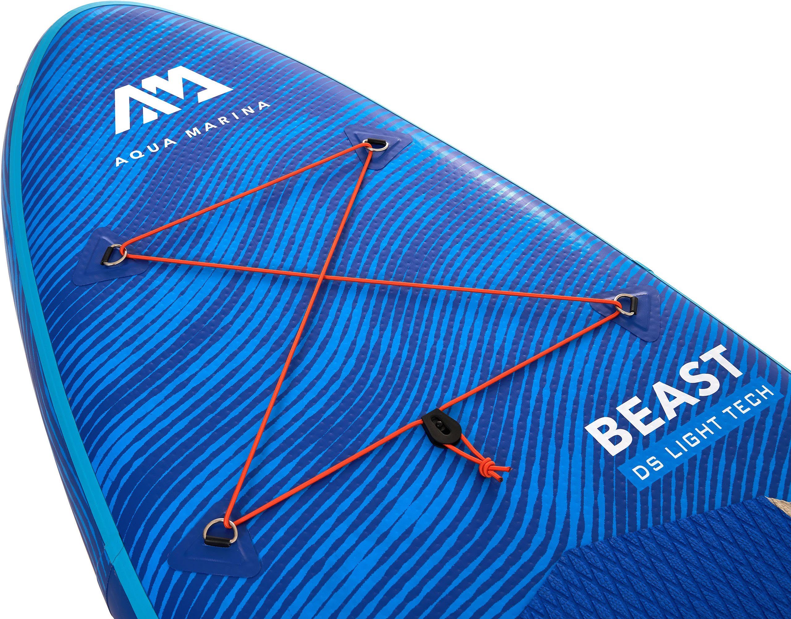 Aqua Marina Inflatable SUP-Board Beast Stand-Up, (Set, 6 tlg., mit Paddel, Pumpe und Transportrucksack)