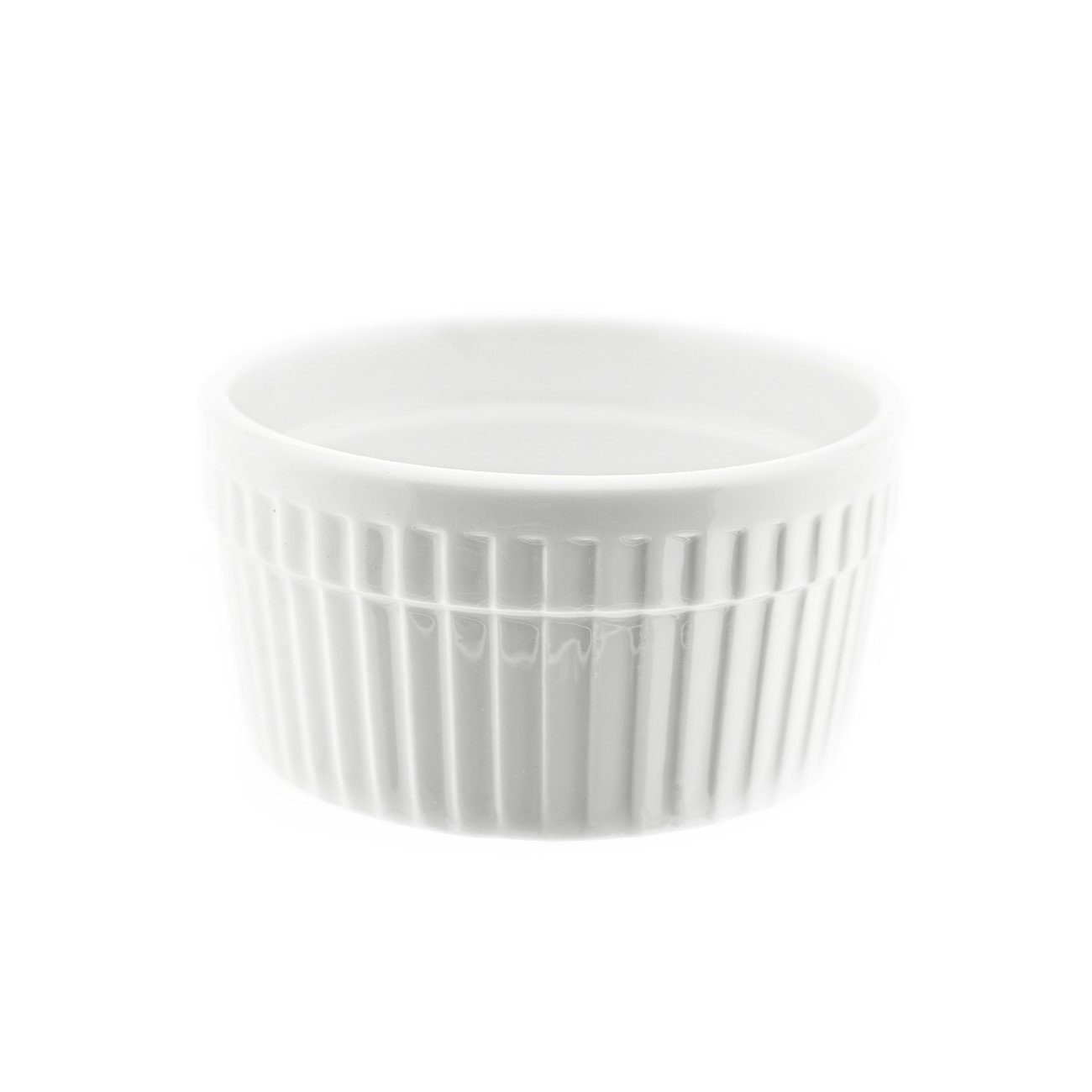 Almina Muffinform 6er Muffinform Souffleform Rund aus Porzellan in Weiß ca. 200 ml, (6-tlg)