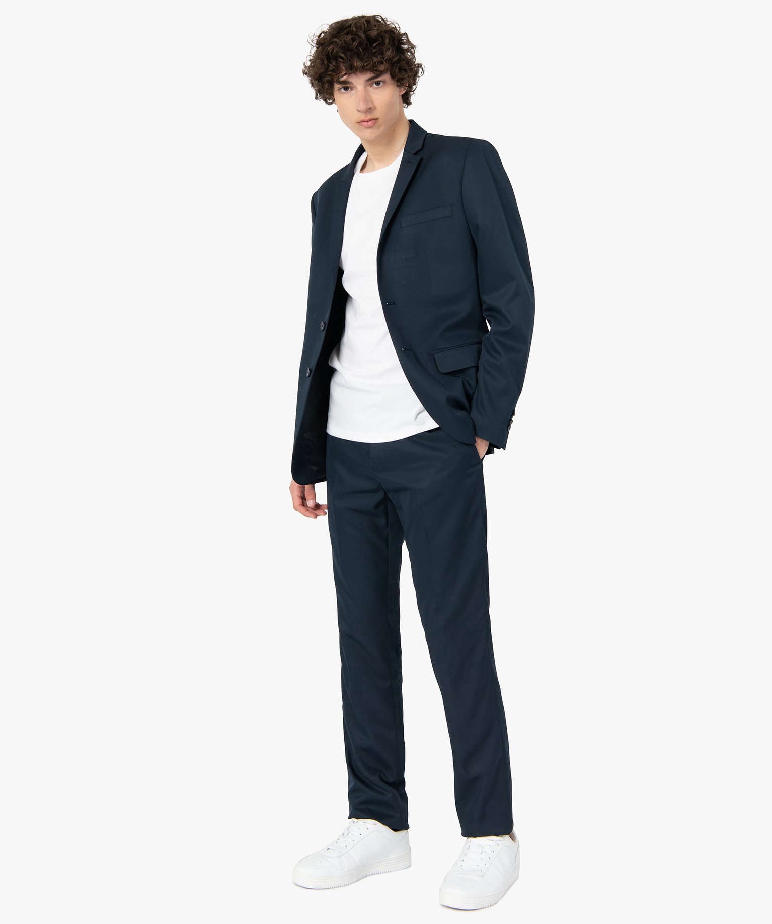 Veste de costume homme fermeture 2 boutons marine | GEMO