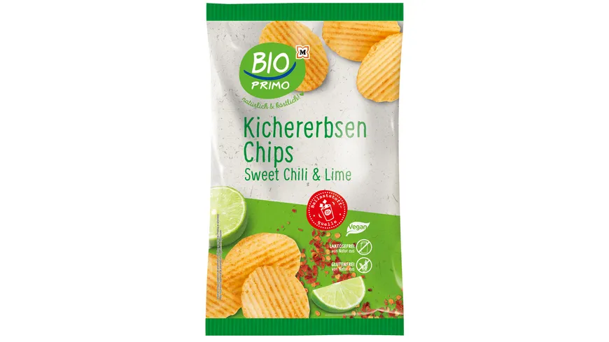 BIO PRIMO Bio Kichererbsen Chips Sweet Chilli & Lime 75 g