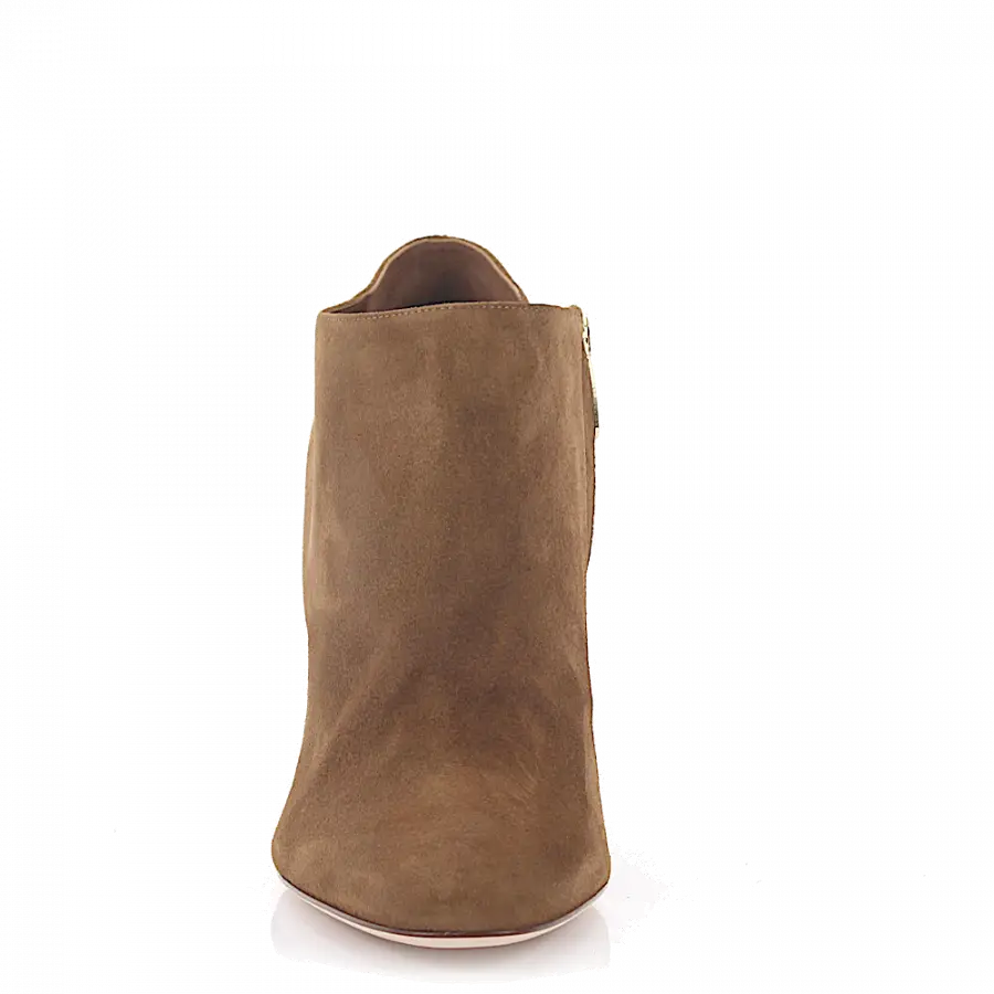 Sergio Rossi - Klassische Stiefeletten A75270 Veloursleder - braun