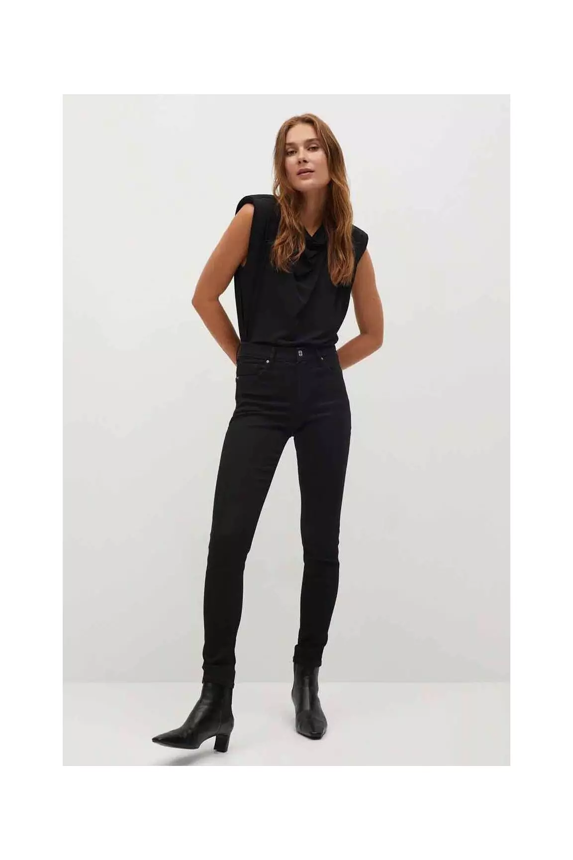 Mango Tops Femme couleur noir